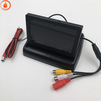 カービデオ ヘッドレスト テレビモニター ディスプレイ 4.3 インチ 折りたたむ高画質