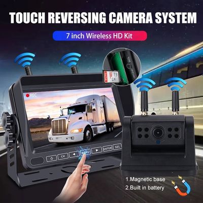 HD コンボ 7インチ画面 再充電電池 ワイヤレスバックアップ イメージング リバースカメラ