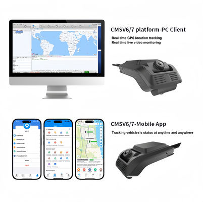 タクシーバスのためのフロント・リア・インサイド・ダッシュ・カメラ ファイアコア HX-816 24Hループレコーディング 4G WIFI G-SENSOR DMS ADAS BSDダッシュ・カメラ
